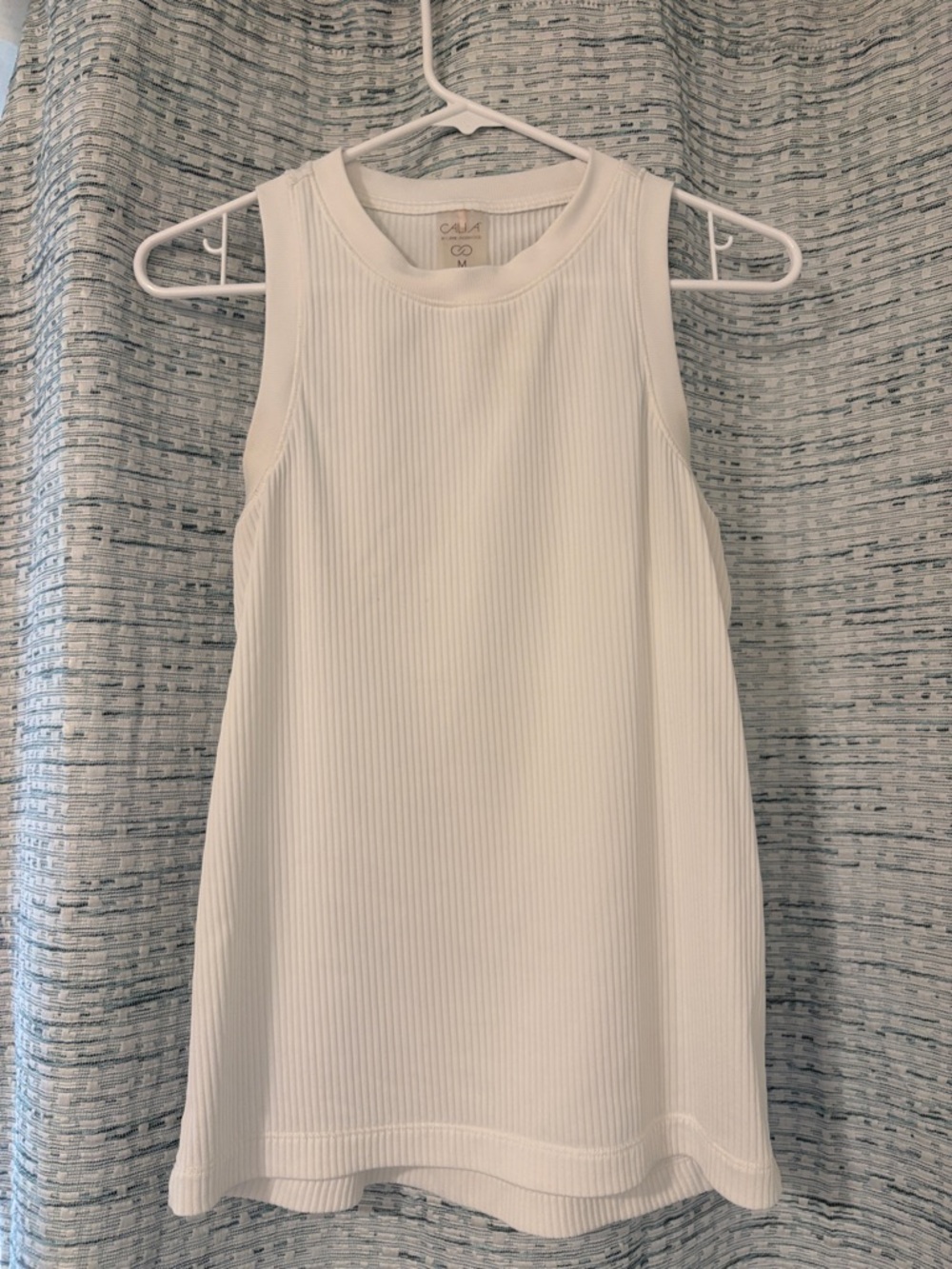 CALIA by Carrie Underwood White Ribbed Tank Top